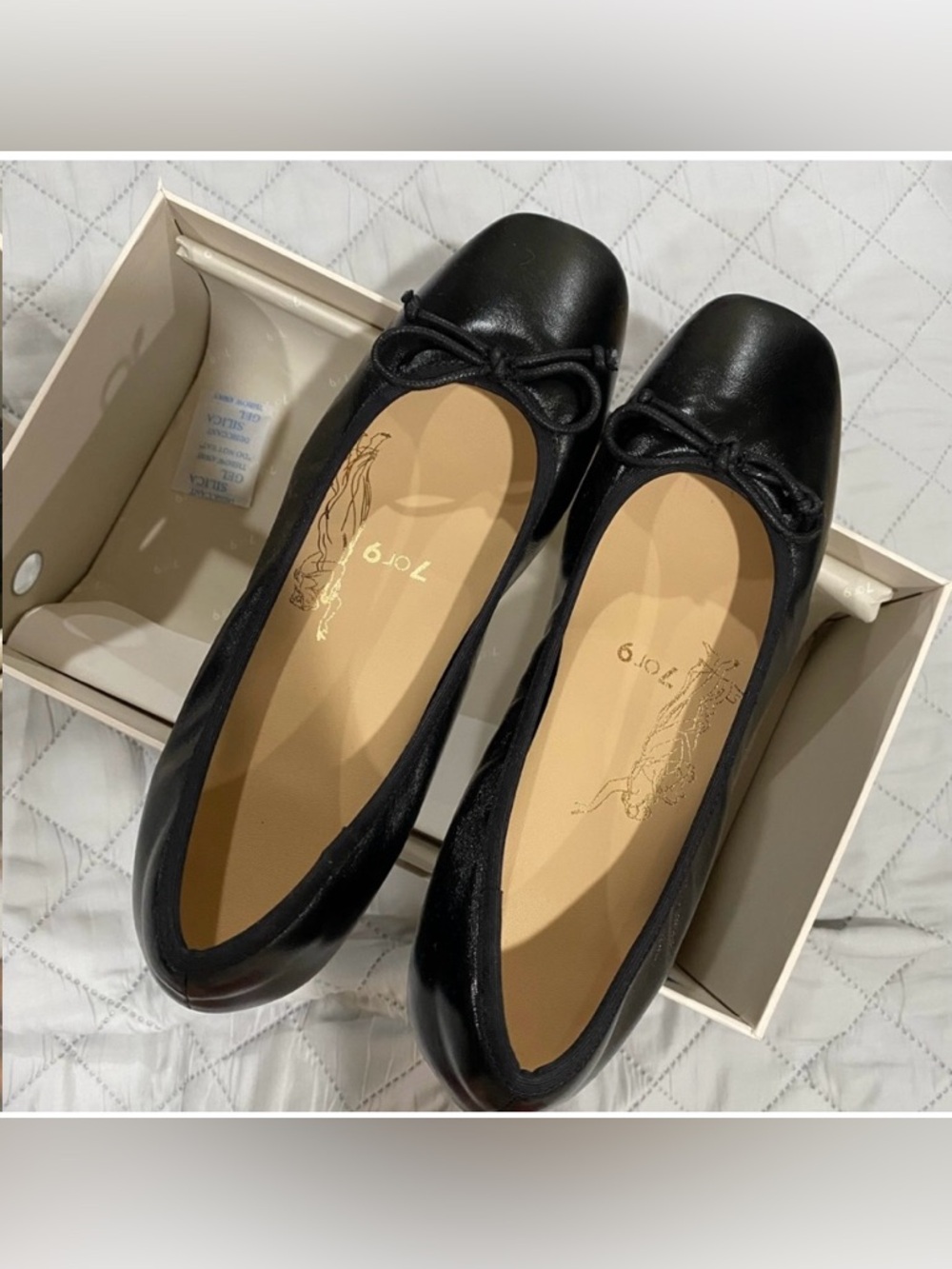 Cute ballet pumps like new with box minimalist preppy comfy shoes - Picture 5 of 8